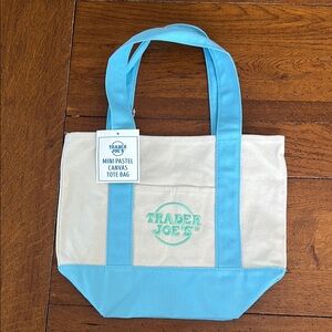 Trader Joe’s Mini Pastel Canvas Tote Bag